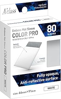 ザラザラマットスリーブPro ホワイト 80枚（66×91mm）