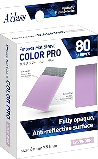 ザラザラマットスリーブPro ラベンダー 80枚（66×91mm）
