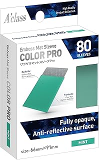 ザラザラマットスリーブPro ミント 80枚（66×91mm）